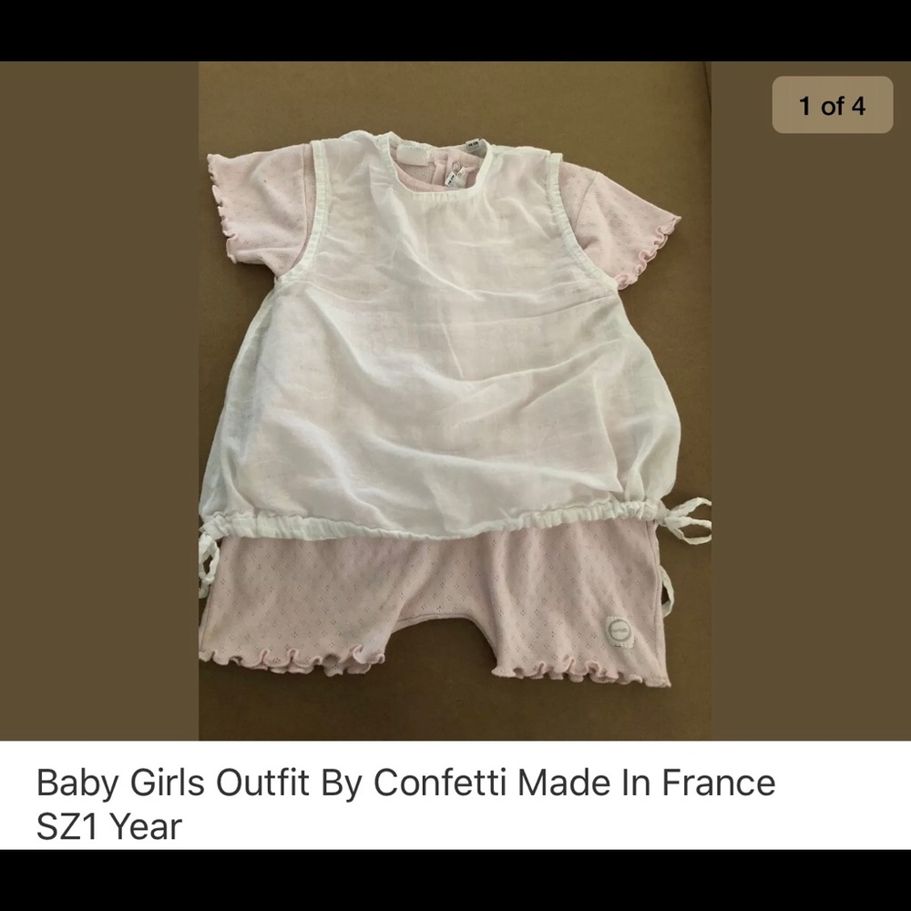 Baby girls Confetti Made in France 2pc